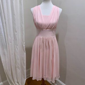 WHBM Light Pink Knee-Length Cocktail Dress